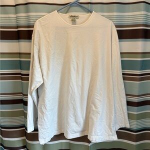 Eddie Bauer Women's White Long Sleeve Tee